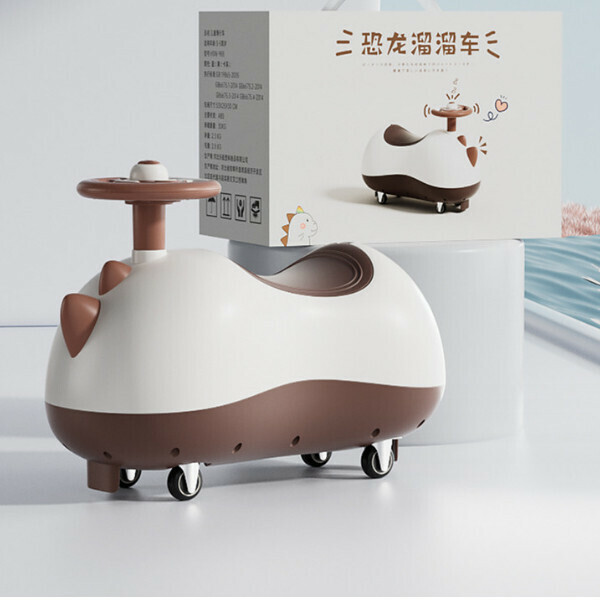 Popular children's scooter [brown standard version] [size: one size fits all]