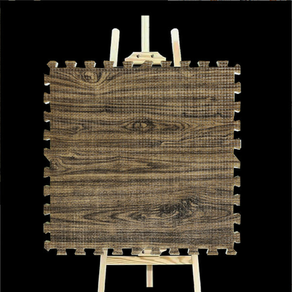 爆款加厚防撞泡沫拼接爬爬墊遊戲地墊【榆木色】【60*60CM*2cm】