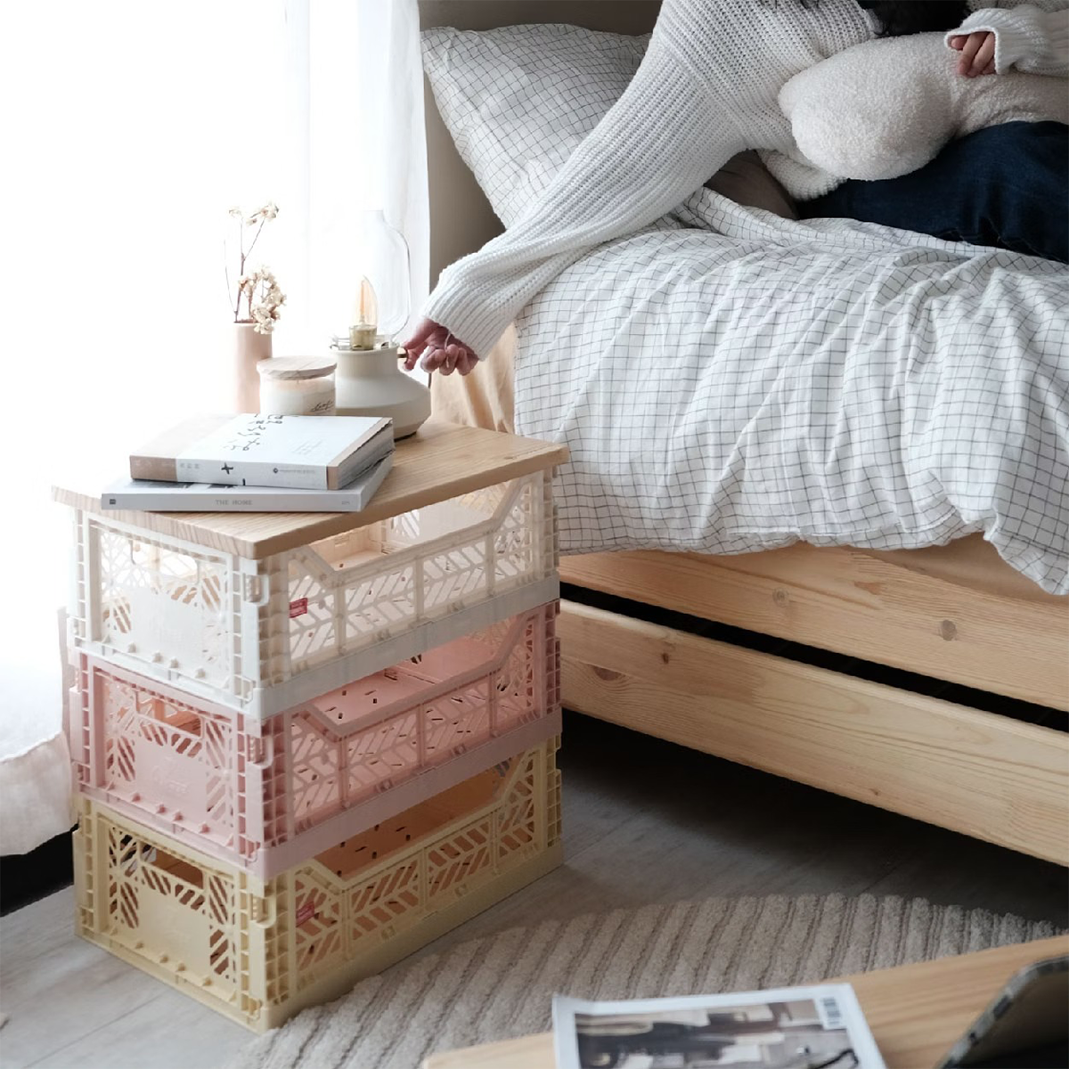 燕麥拿鐵午後｜收納籃套組三入