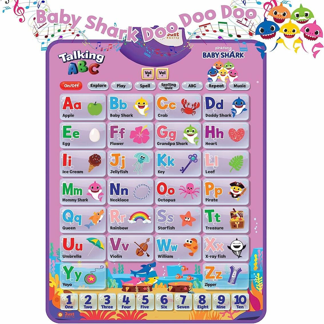 美國 Baby Shark 學習海報