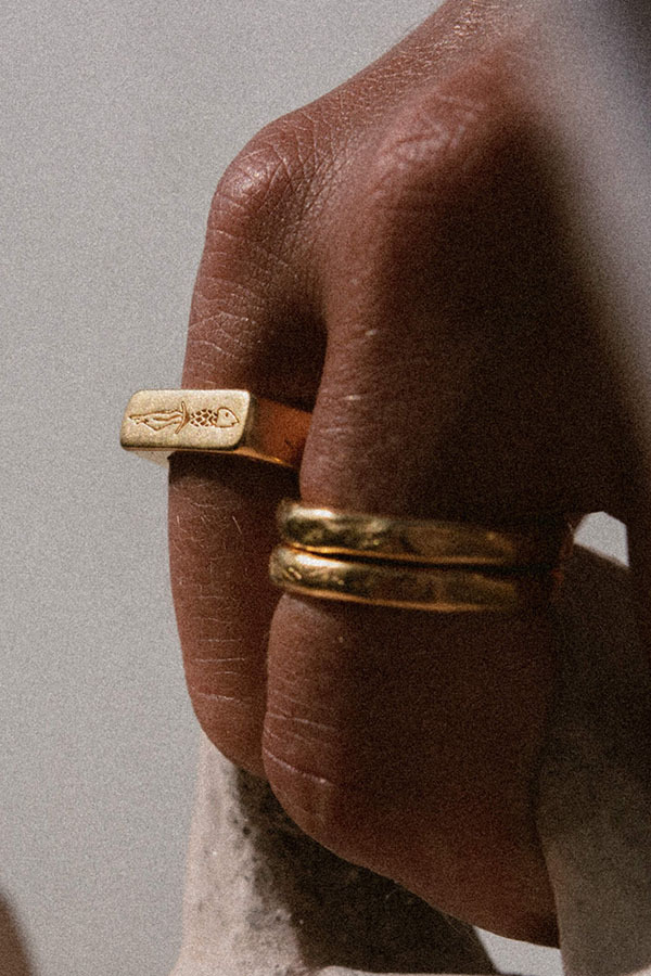 SALTY DAGGER - THREE AMIGOS 金戒指 (三件組)