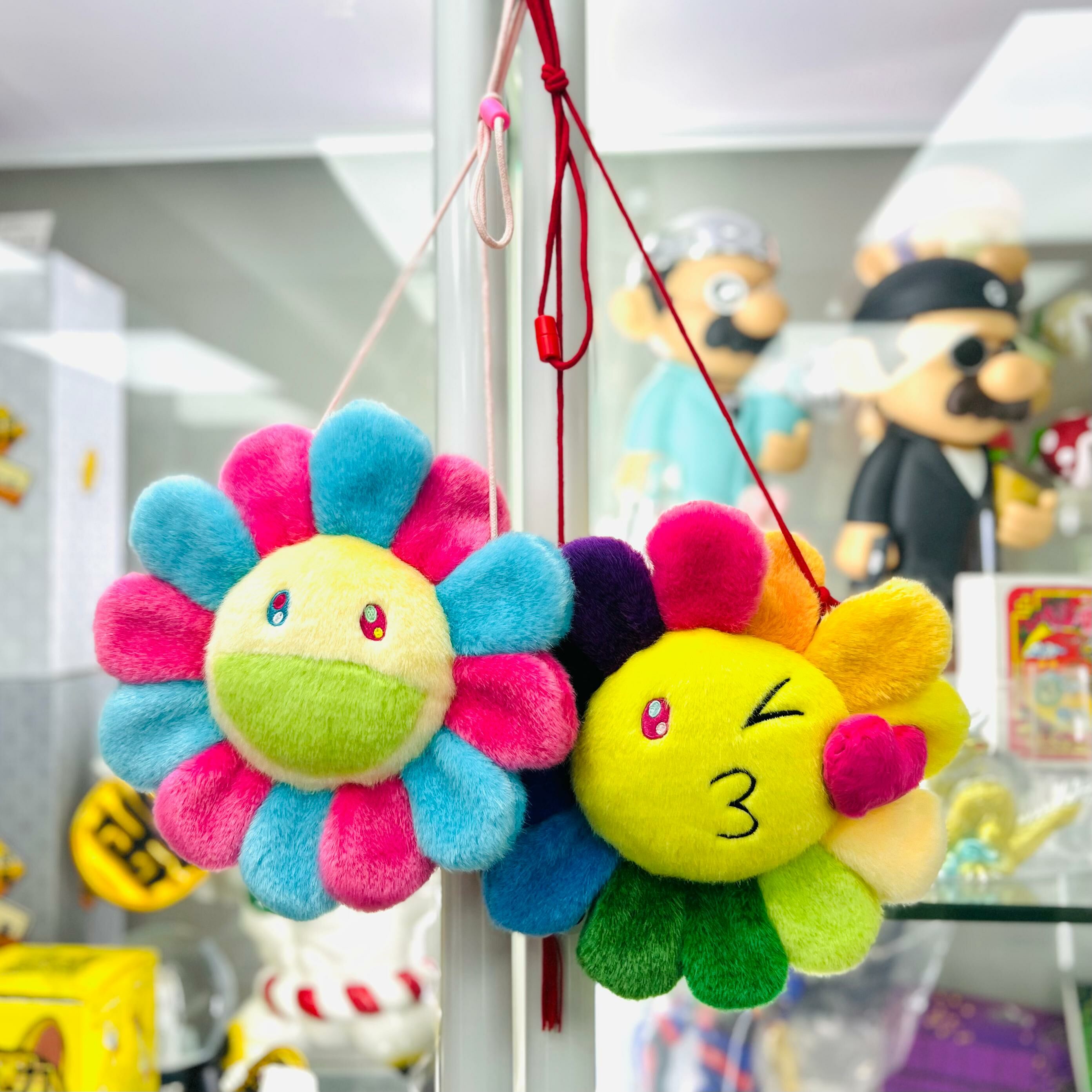 Murakami Flower Bag (Emoji No1 Kiss / Pink x Blue)