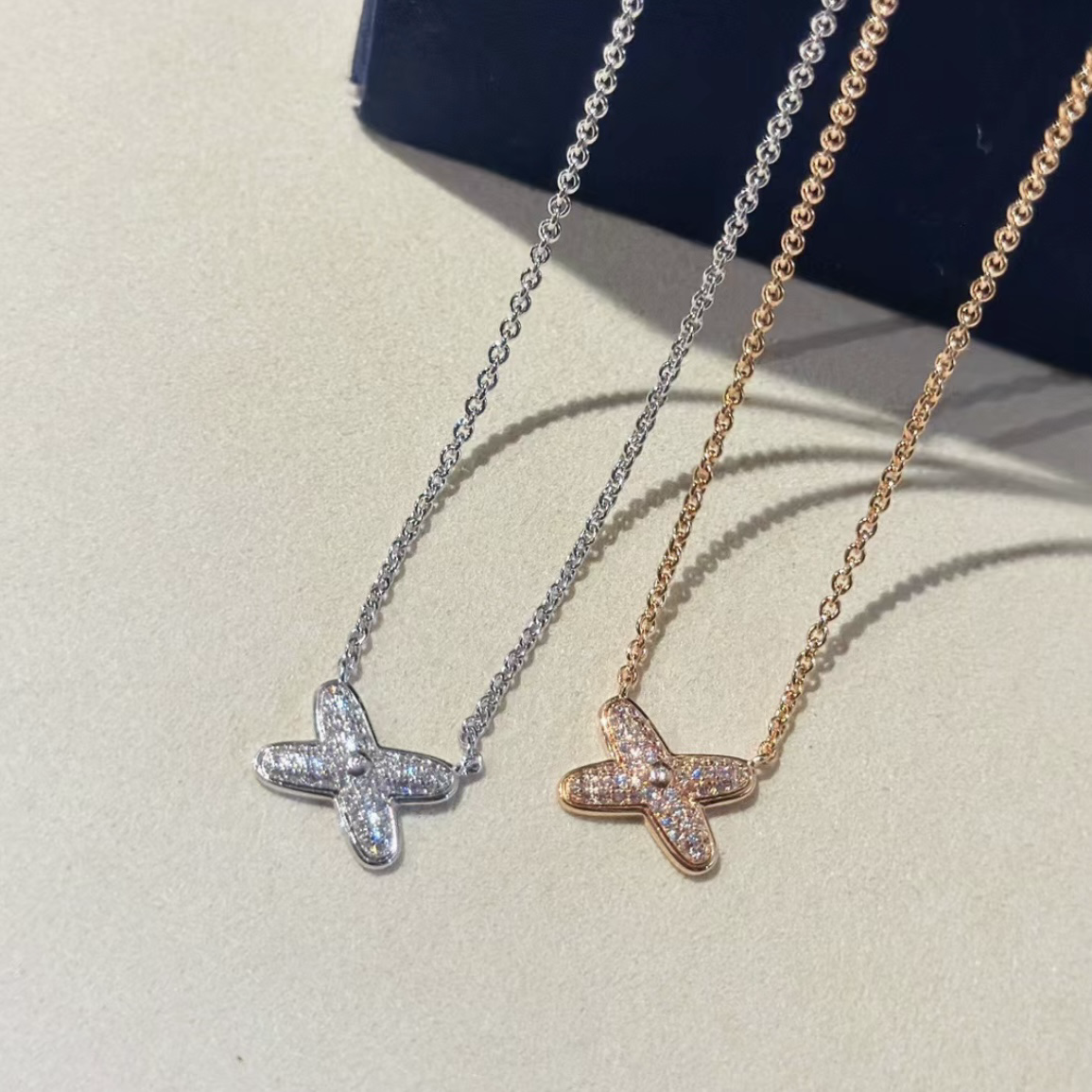 18k Liens緣系一生x”滿水鑽高奢定製項鍊