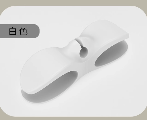 熱推家用電器收納繞線器(白色1個裝【3M背膠 弧形可粘】)