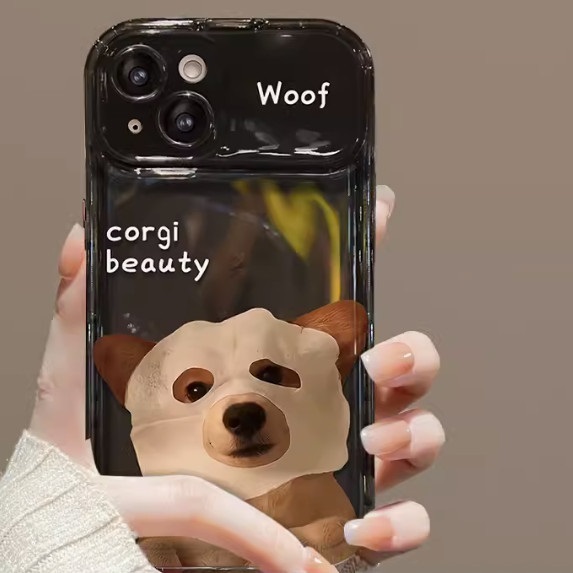 Hotly recommended Funny Facial Mask is suitable for Apple mobile phone cases (black [Funny_Face Mask Enough] (contact customer service to confirm the phone model after placing the order)
