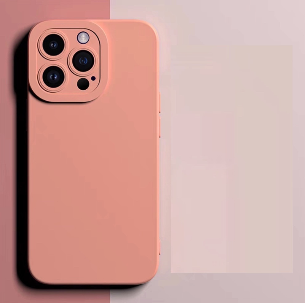 熱推矽膠全包防摔適用於iPhone系列手機殼（磨砂粉）(下單後聯絡客服確認手機型號)