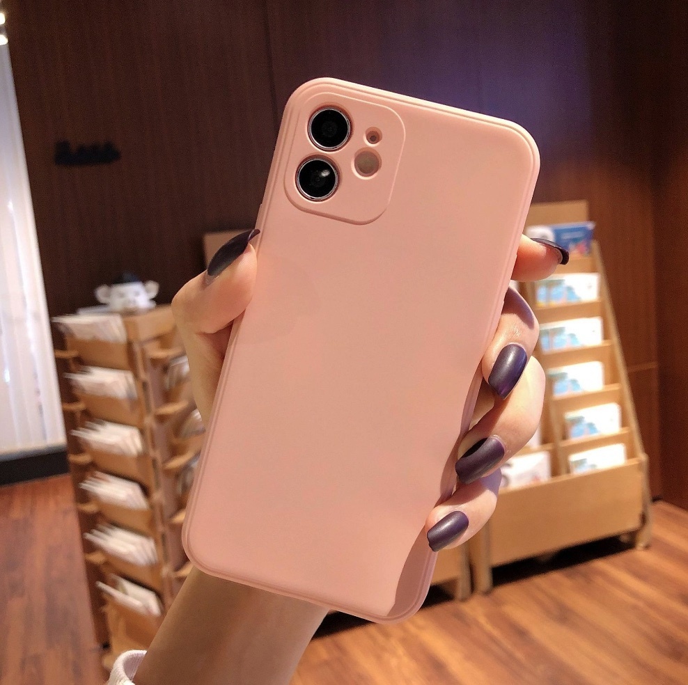 熱推直邊液態適用於iPhone系列手機殼（淡粉色）(下單後聯絡客服確認手機型號)