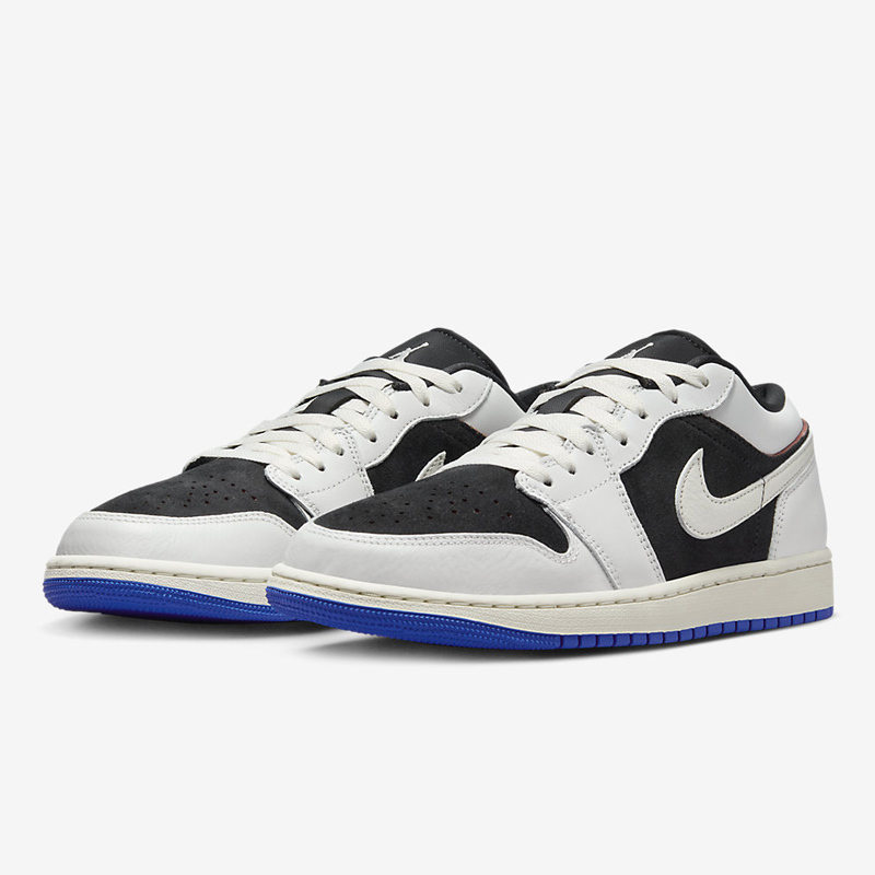<連線代購商品> 法國 Quai 54 聯賽限量款 NIKE AIR JORDAN 1 LOW Quai 54 白黑藍 低筒休閒鞋【HQ0764-001】AJ1