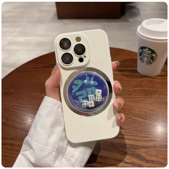 Popular creative and fun suitable Apple mobile phone case (Creative Dice [Antique White Model] (Contact customer service to confirm the mobile phone model after placing the order)