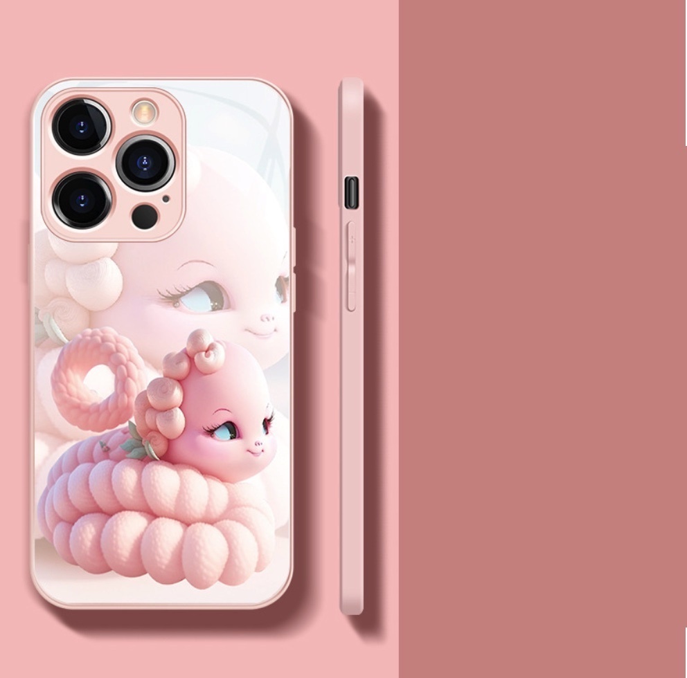The popular painted zodiac signs are suitable for iPhone series mobile phone cases (Sakura Pink Snake) (contact customer service after placing an order to confirm the phone model)