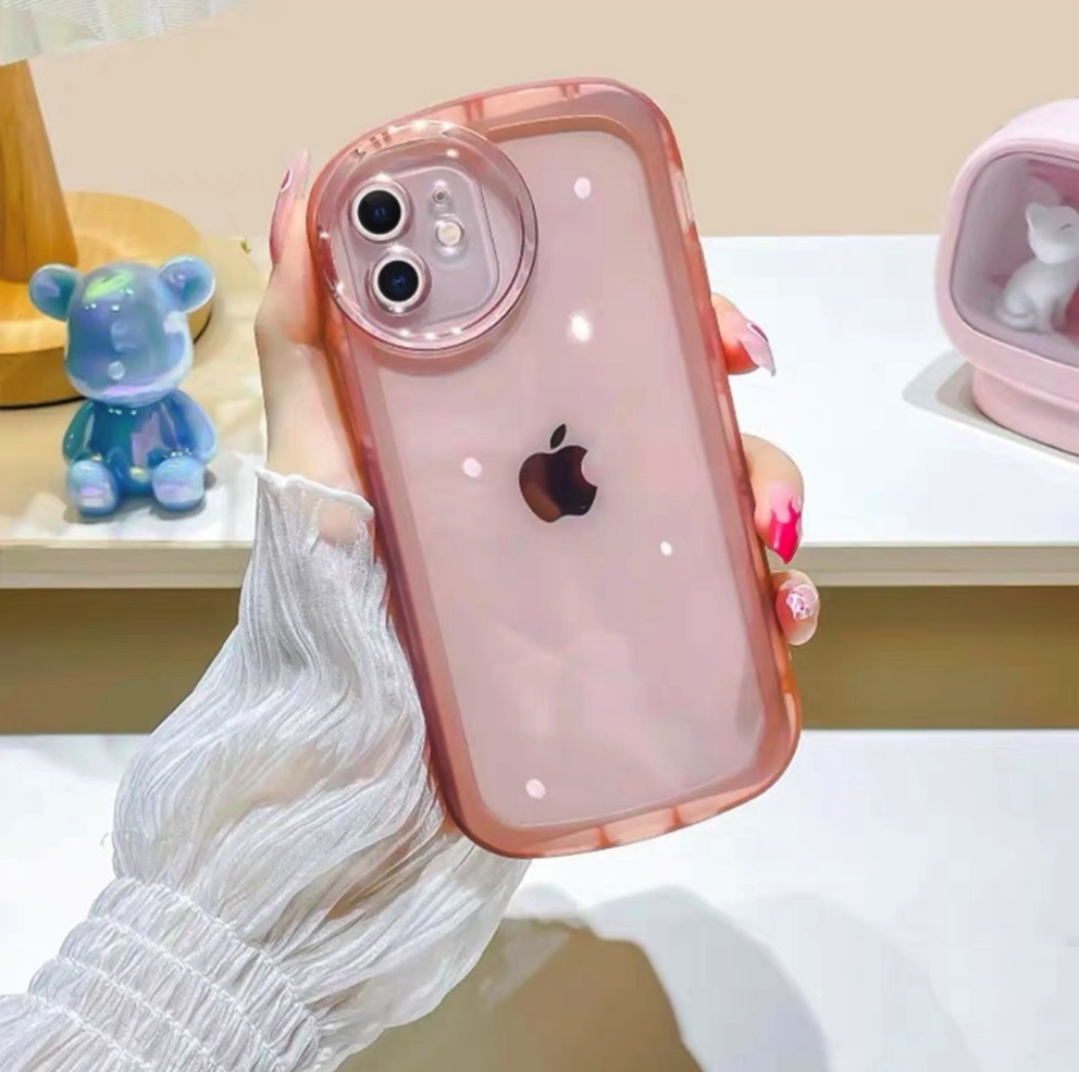 爆款透明保護套防摔全包適用於iPhone系列手機殼（漫畫粉）(下單後聯絡客服確認手機型號)