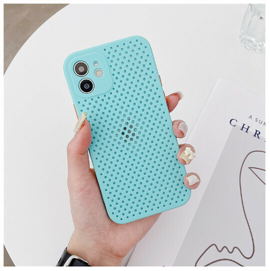 Popular cooling phone case suitable for iPhone 14 (mint blue (contact customer service to confirm the phone model after placing the order)