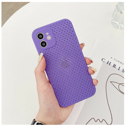 Popular cooling phone case for iPhone 14 (purple (contact customer service to confirm the phone model after placing the order)
