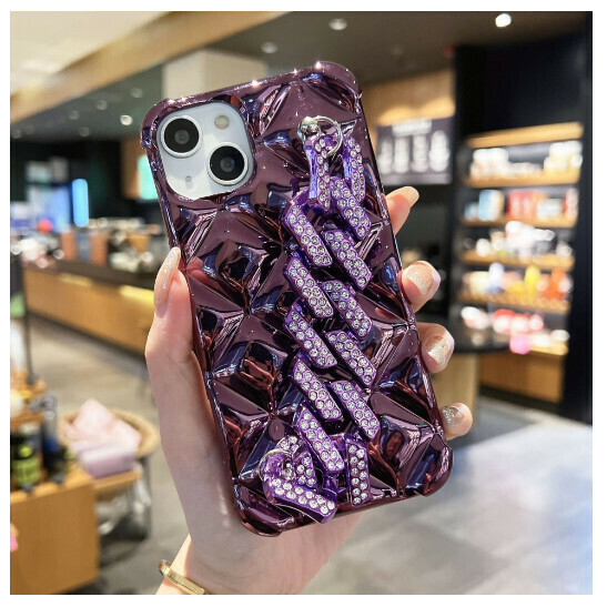 The popular mobile phone case is suitable for Apple 13iphone14pro [electroplating small fragrant purple bracelet] (contact customer service after placing the order to confirm the mobile phone model)