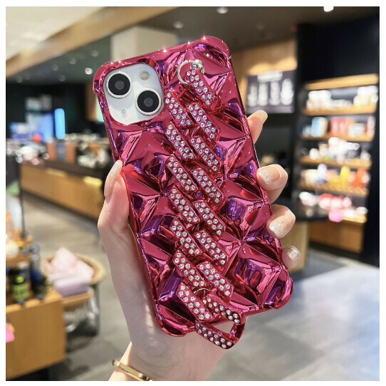 The most popular mobile phone case is suitable for Apple 13iphone14pro [electroplating small fragrant rose red bracelet] (contact customer service after placing the order to confirm the mobile phone model)