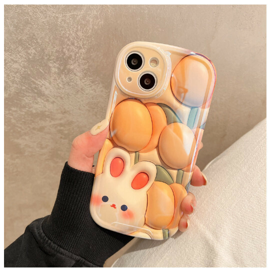 The new mobile phone case is suitable for iPhone14promax Apple 13 [Multiple Tulip Rabbits] (contact customer service to confirm the mobile phone model after placing the order)