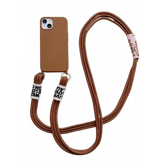 The new mobile phone case is suitable for iPhone 13 promax [brown] (contact customer service to confirm the mobile phone model after placing the order)