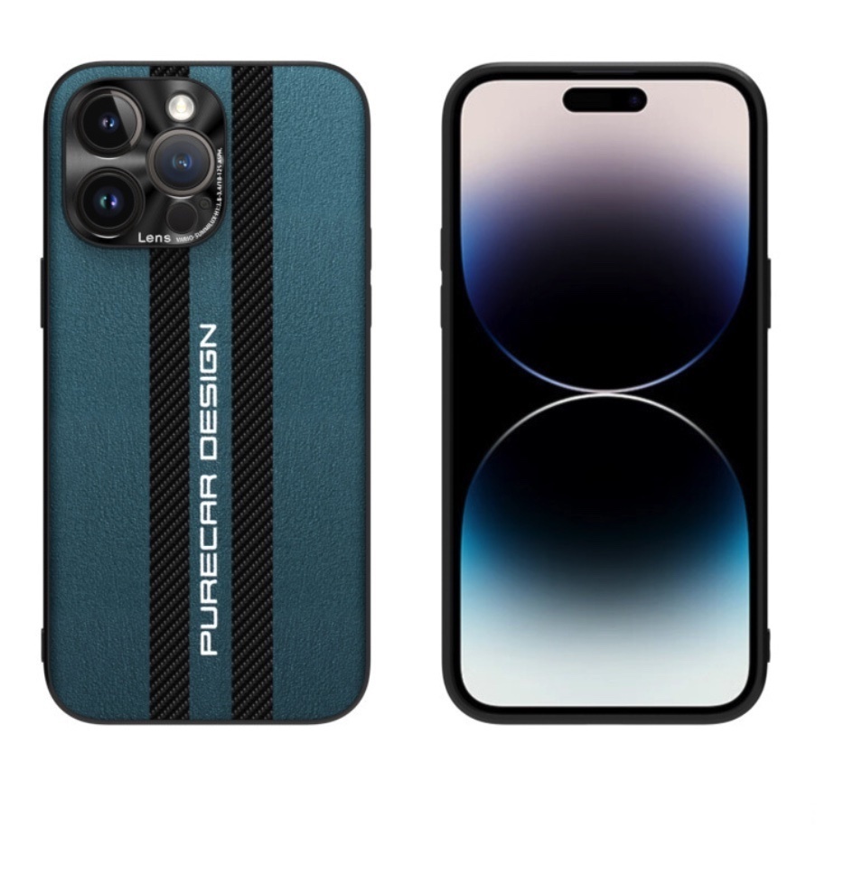 The new carbon fiber leather is suitable for iPhone series mobile phone cases (Qingshan Dai) (contact customer service to confirm the phone model after placing the order)