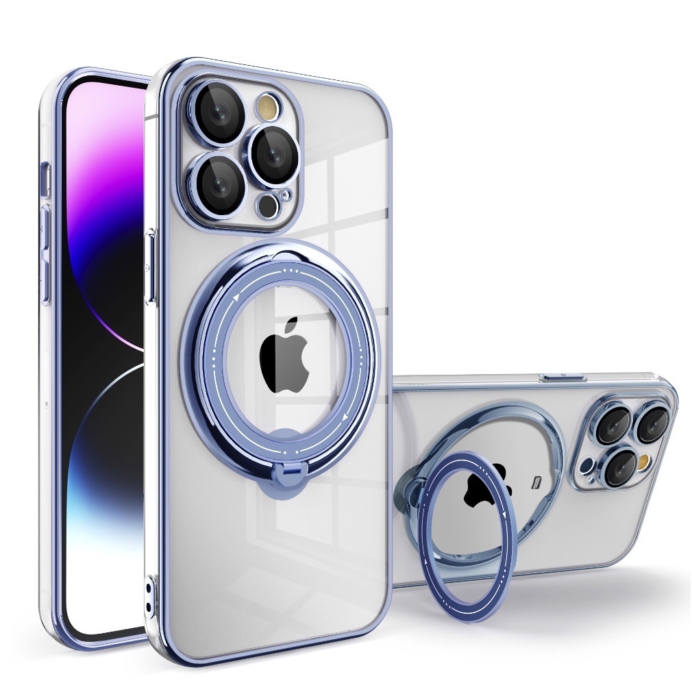 The new magnetic soft shell electroplating protective cover is suitable for iPhone series mobile phone cases (Yuanfeng Blue) (contact customer service to confirm the mobile phone model after placing the order)