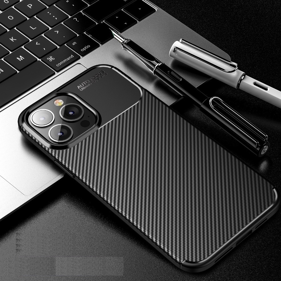The new carbon fiber full cover is suitable for iPhone series mobile phone cases (dark black) (contact customer service to confirm the phone model after placing the order)