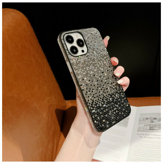 The new mobile phone case is suitable for Apple/Huawei/Samsung [Gradient Black] (contact customer service to confirm the mobile phone model after placing the order)
