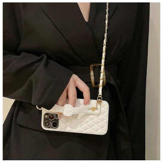 The new mobile phone case is suitable for Apple 14promax/iPhone13/12 [white] Xiaoxiangfeng wristband diagonal] (contact customer service to confirm the mobile phone model after placing the order)