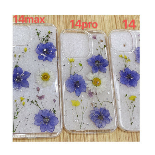The new mobile phone case is suitable for iPhone14promax Apple 13/12mini/11/XS [Three Purple Flowers] (contact customer service to confirm the mobile phone model after placing the order)