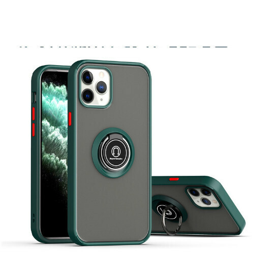 The new mobile phone case is suitable for iPhone12 Apple 12pro/max/13promax [dark green + black] (contact customer service to confirm the phone model after placing the order)