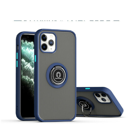 The new mobile phone case is suitable for iPhone12 Apple 12pro/max/13promax [sapphire blue + black] (contact customer service to confirm the phone model after placing the order)