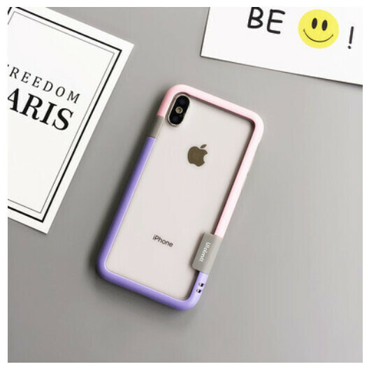 The new mobile phone case is suitable for iPhone 12 Apple 11/13pro [pink and purple] (contact customer service to confirm the phone model after placing the order)