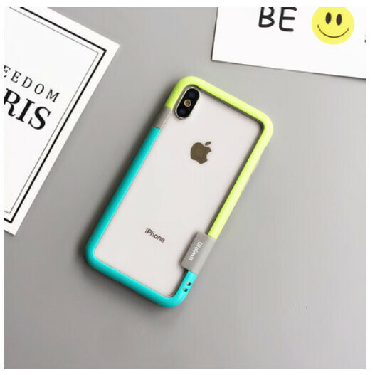 The new mobile phone case is suitable for iPhone 12 Apple 11/13pro [green and blue] (contact customer service to confirm the phone model after placing the order)