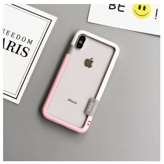 The new mobile phone case is suitable for iPhone 12 Apple 11/13pro [pink white] (contact customer service to confirm the phone model after placing the order)