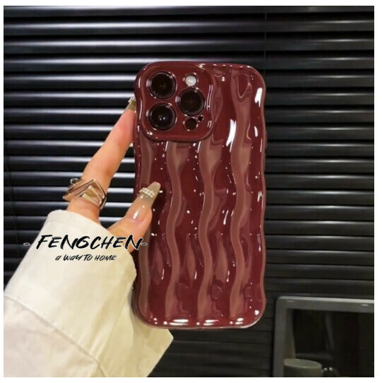 The new mobile phone case is suitable for iphone14promax apple 13pro12/11 [burgundy red] (contact customer service to confirm the mobile phone model after placing the order)
