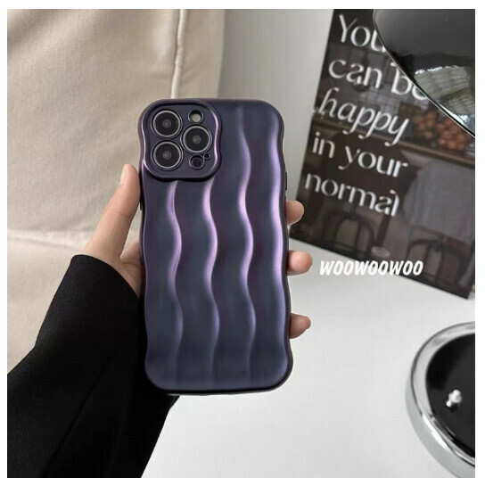 The new mobile phone case is suitable for iphone14promax apple 13pro12/11 [dark purple] (contact customer service to confirm the mobile phone model after placing the order)