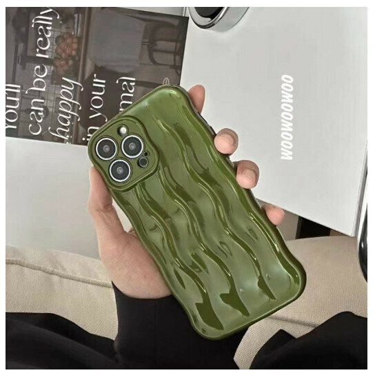 The new mobile phone case is suitable for iphone14promax apple 13pro12/11 [olive green] (contact customer service to confirm the mobile phone model after placing the order)