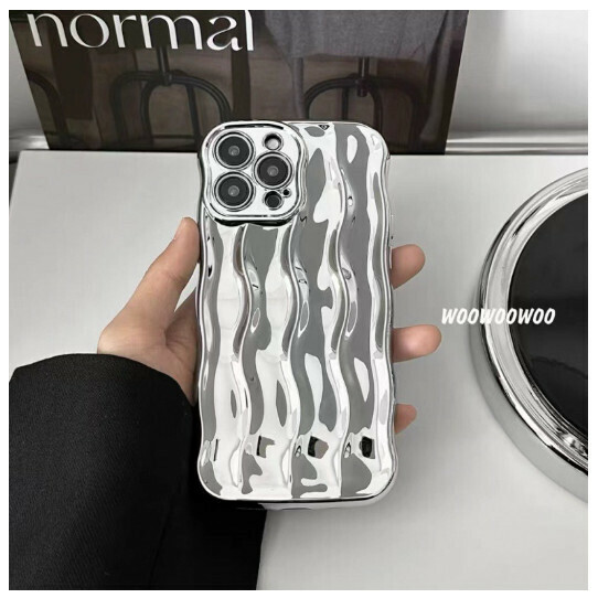 The new mobile phone case is suitable for iphone14promax apple 13pro12/11 [electroplated silver] (contact customer service to confirm the mobile phone model after placing the order)