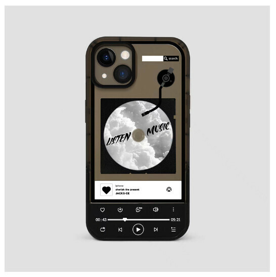 The new mobile phone case is suitable for Huawei mate40pro Honor 50/Apple 11 [invisible bracket vinyl record] (contact customer service to confirm the mobile phone model after placing the order)