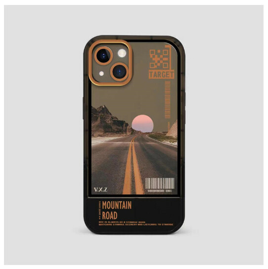 The new mobile phone case is suitable for Huawei mate40pro Honor 50/Apple 11 [Invisible Bracket Sunset Highway] (contact customer service to confirm the mobile phone model after placing the order)