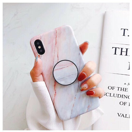 The new mobile phone case is suitable for Apple X/13/iphone14/7/8p [gradient marble pattern + stand] (contact customer service to confirm the phone model after placing the order)