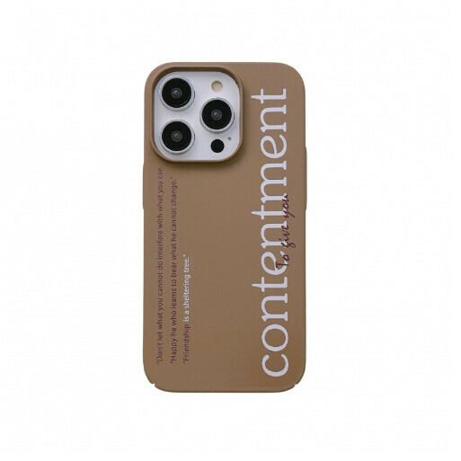 Hot-selling mobile phone case suitable for Apple 14/iPhone13/12promax [Dark Coffee English] (contact customer service to confirm the phone model after placing the order)