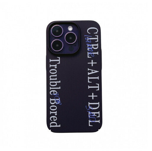 Hot-selling mobile phone case suitable for Apple 14/iPhone13/12promax [Purple English] (contact customer service to confirm the phone model after placing the order)