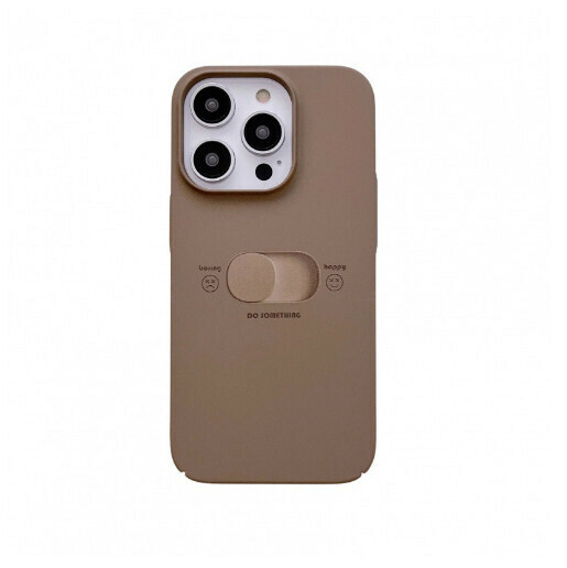 Hot-selling mobile phone case suitable for Apple 14/iPhone13/12promax [Dark Coffee Button] (contact customer service to confirm the phone model after placing the order)