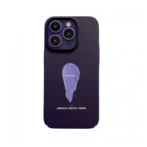 Hot-selling mobile phone case suitable for Apple 14/iPhone13/12promax [purple pigment] (contact customer service to confirm the phone model after placing the order)