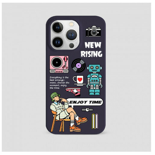 Hot-selling mobile phone case suitable for Apple 14/iPhone13/12promax [enjoy time] (contact customer service to confirm the mobile phone model after placing the order)