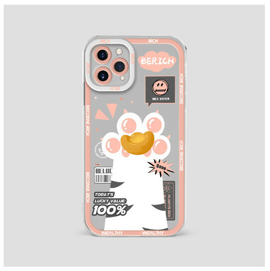 Hot-selling mobile phone case suitable for iPhone 13 Apple 11promax [pink treasure in hand] (contact customer service to confirm the phone model after placing the order)