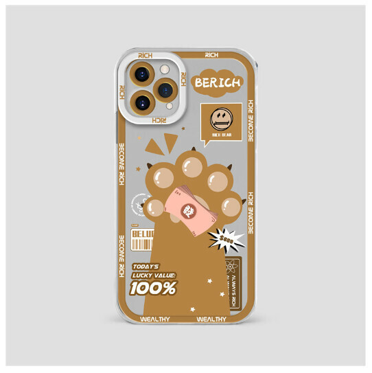 Hot-selling mobile phone case suitable for iPhone 13 Apple 11promax [khaki color with cash capability] (contact customer service to confirm the phone model after placing the order)