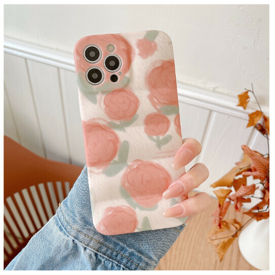 Hot-selling mobile phone case suitable for Apple 13/iPhone12/11promax [Pink Rose] (contact customer service to confirm the phone model after placing the order)