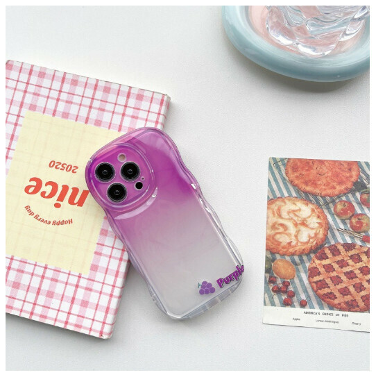 Hot-selling mobile phone case suitable for iPhone14promax and Apple 13pro [smudged purple] (contact customer service to confirm the phone model after placing the order)