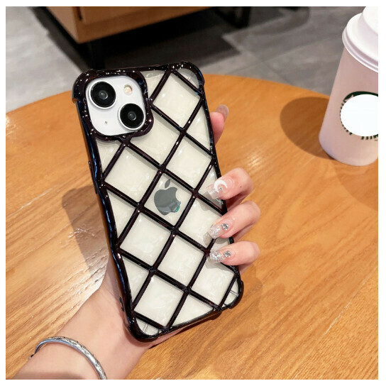 Hot-selling mobile phone case suitable for iPhone14pro max Apple 13 [Electroplating Water Ripple-Black] (Contact customer service to confirm the phone model after placing the order)