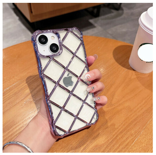 Hot-selling mobile phone case suitable for iPhone14pro max Apple 13 [Electroplating Water Ripple-Purple] (Contact customer service to confirm the phone model after placing the order)